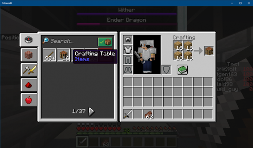 Java UI Edition for Minecraft