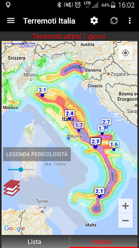 Terremoti Italia PC