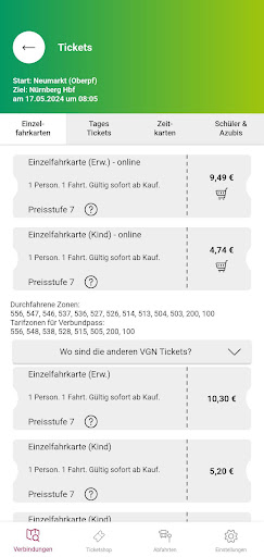 VGN Fahrplan & Tickets PC