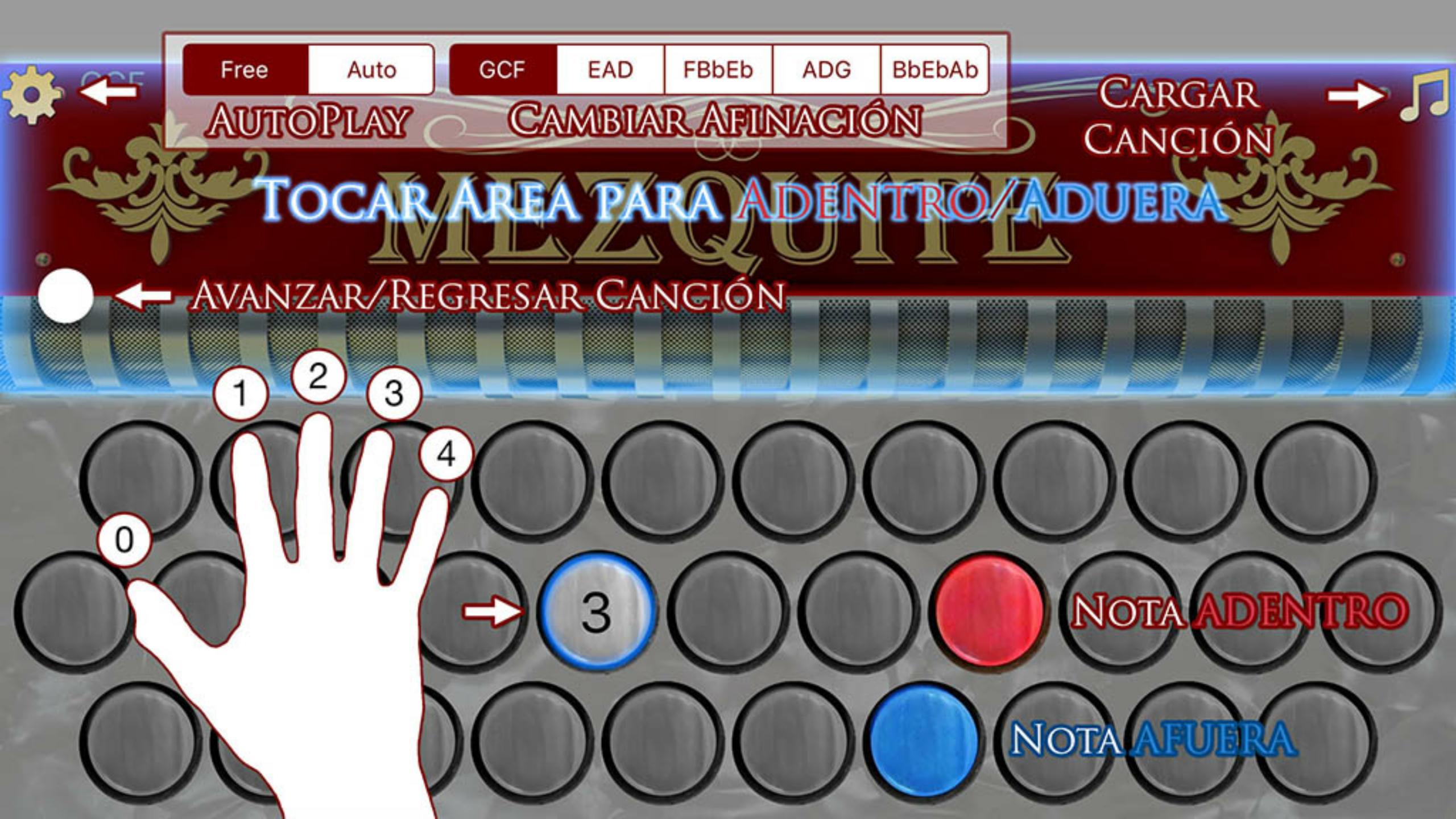 Mezquite Acordeón Diatónico PC