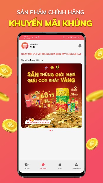 Mega1: Vui Mỗi Ngày Cùng Hàng Ngàn Khuyến Mãi PC