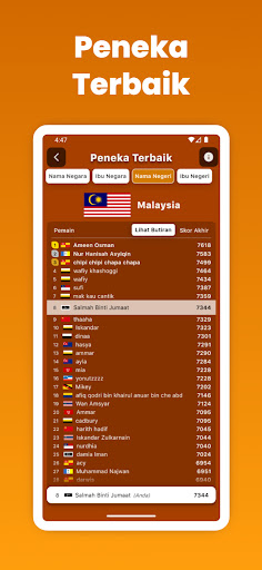 komputer Teka Negara, Negeri & Peta