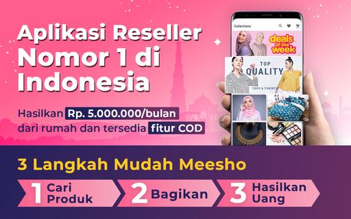 Meesho: Kerja dari rumah, Jual dan dapatkan uang