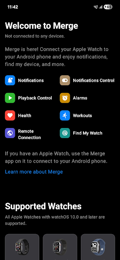 Merge - Apple Watch to Android PC