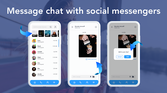 Social Messenger: Free Mobile Calling, Live Chats