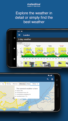 meteoblue weather & maps الحاسوب