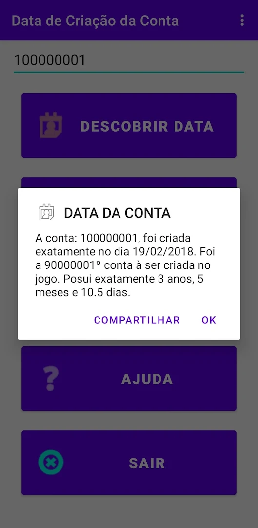 Saiba a Data de Criação da Conta via ID - FRIFAS para PC