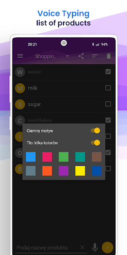 Simple shopping list PC