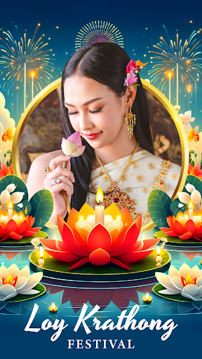 แต่งรูปวันลอยกระทง PC