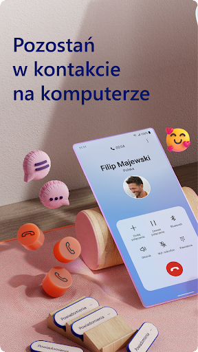 Pomocnik aplikacji Twój telefon — Łącze do Windows