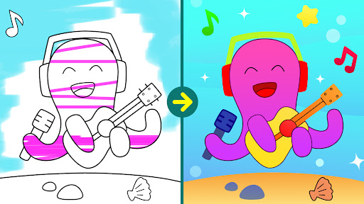 Kids Coloring Book Learn Draw
