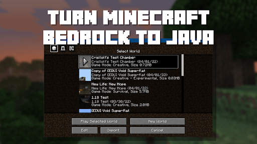 Java Edition UI for Minecraft পিসি