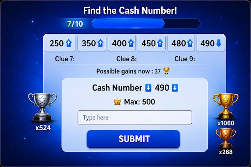 Cash Number - Verdien geld