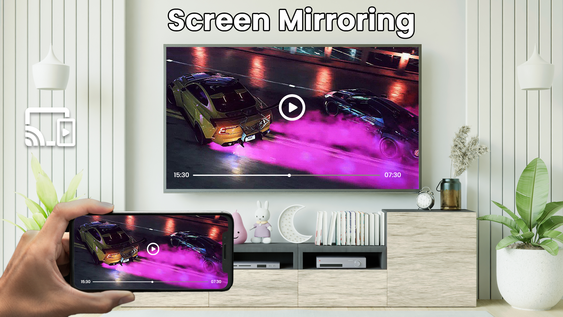 Screen Mirroring - Cast to TV الحاسوب
