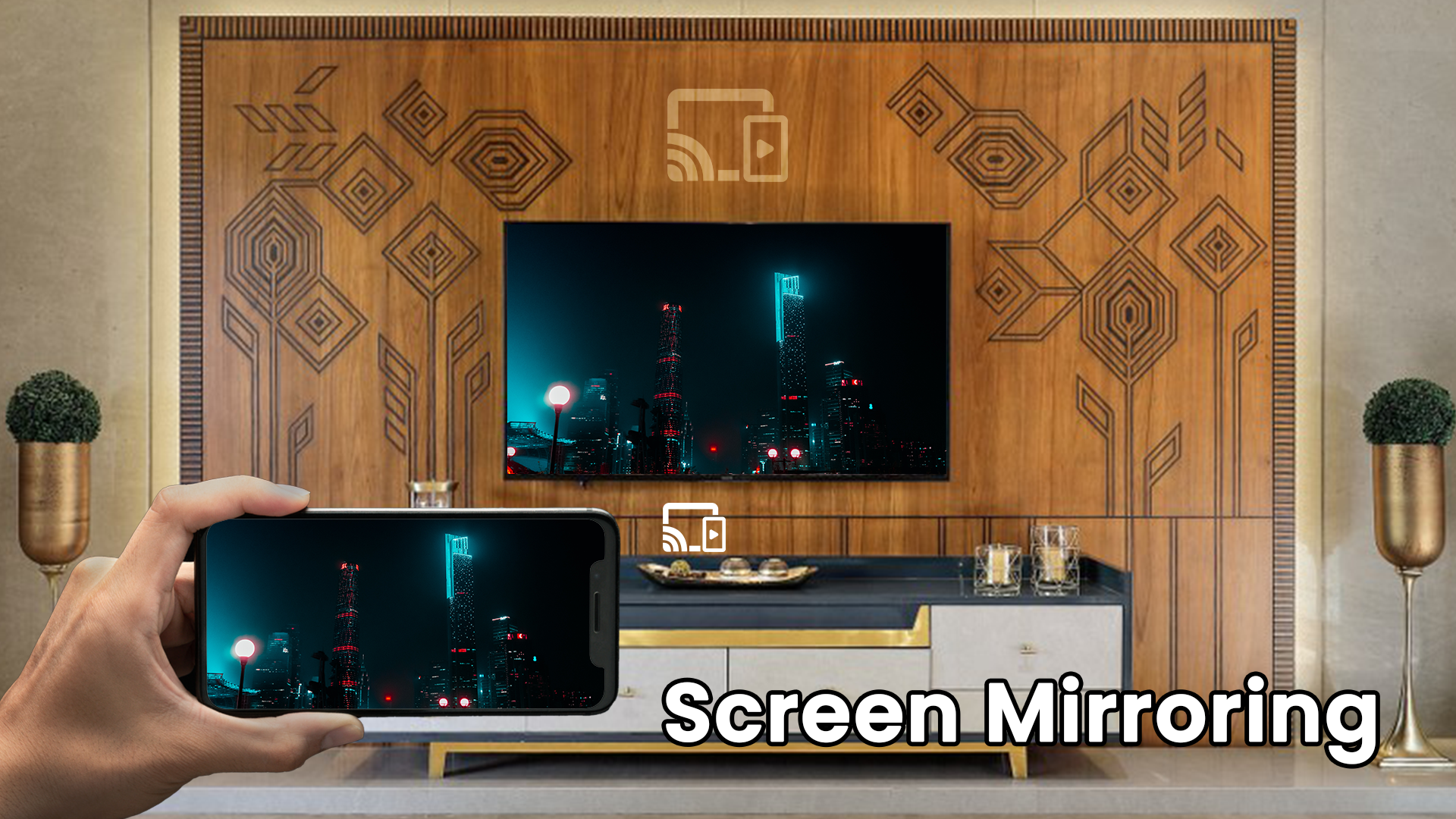 Screen Mirroring - Cast to TV الحاسوب