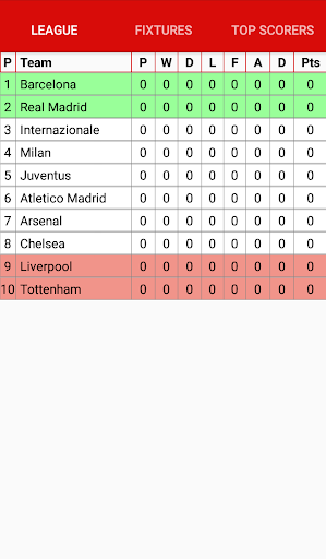 League Table Creator PC