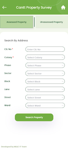 Cantonment Property Survey پی سی