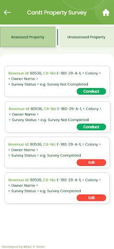 Cantonment Property Survey پی سی