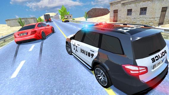 Police Car Driving Traffic