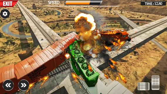 Train Vs Giant Pit Crash Games