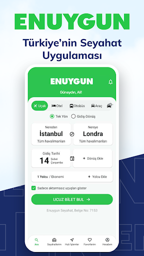 ENUYGUN: Uçak Otel Otobüs Araç PC