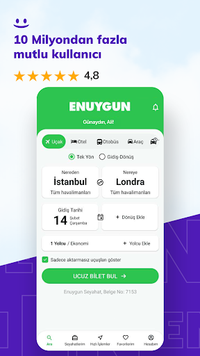 ENUYGUN: Uçak Otel Otobüs Araç PC