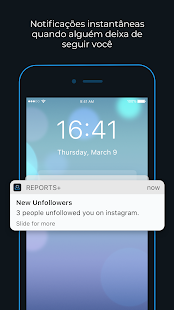 Reports+ Análise de seguidores para Instagram