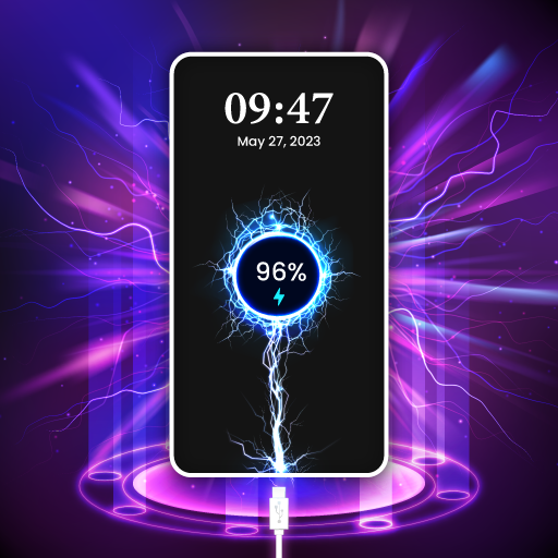 चमकती बैटरी चार्जिंग एनिमेशन