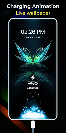 चमकती बैटरी चार्जिंग एनिमेशन