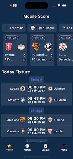 MobileScore - Sport live score PC