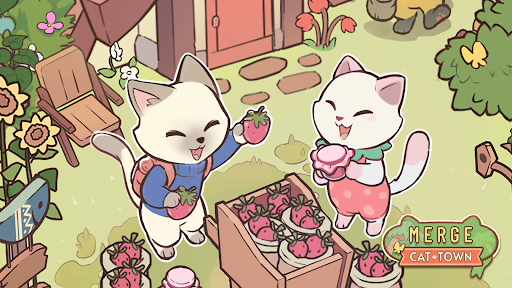 komputer Merge Cat Town