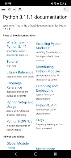 Python 3.11.1 offline docs PC