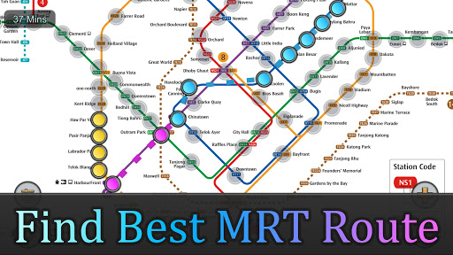 komputer Singapore MRT Map Route 新加坡地铁