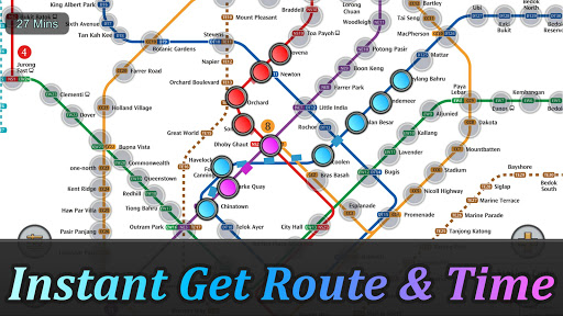 komputer Singapore MRT Map Route 新加坡地铁