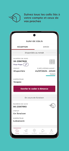 Mondial Relay, suivi de colis PC