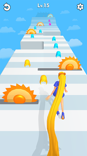 LongHair Girl Runner Hair 3D PC