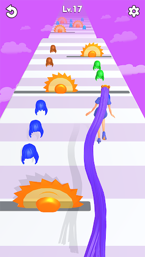 LongHair Girl Runner Hair 3D PC