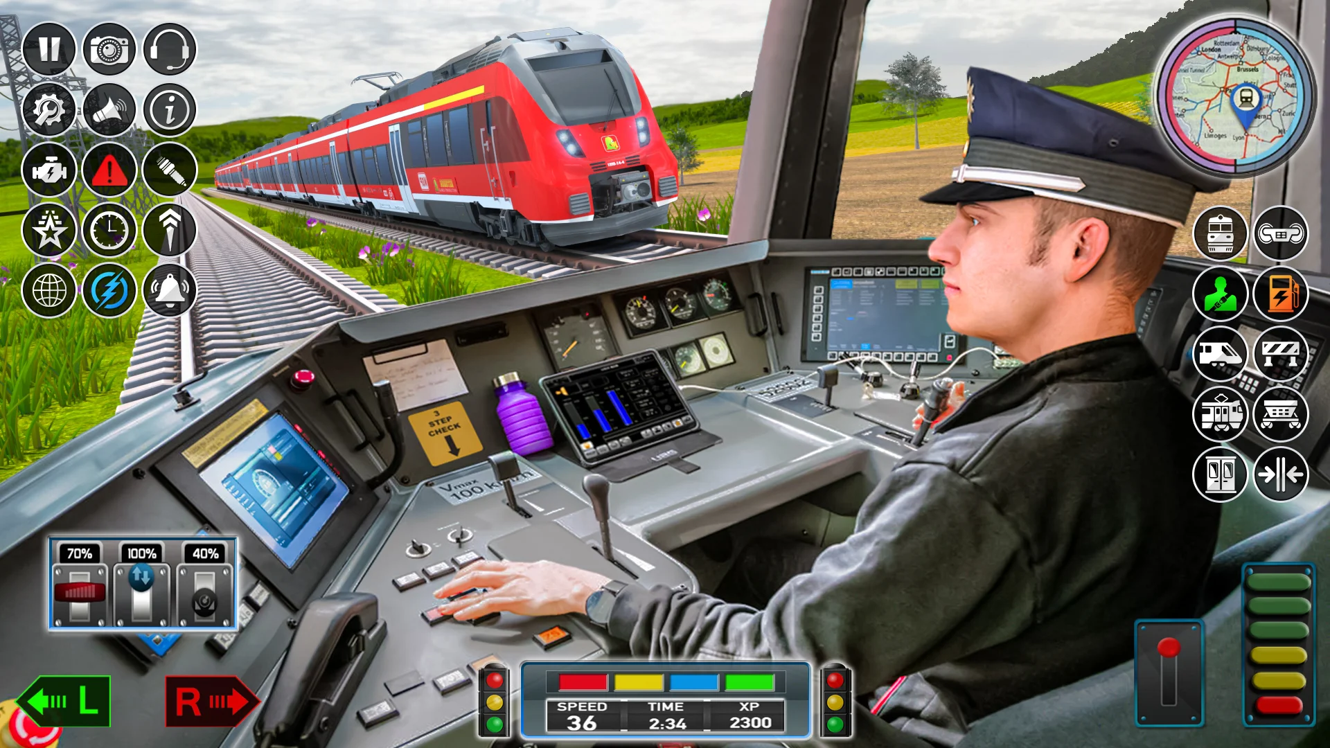 قطار المدينة لعبة ألعاب قطار الحاسوب