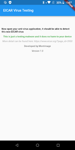 EICAR Virus Testing PC