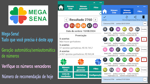 MEGA-SENA (Gerador de números) para PC