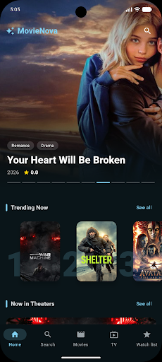 MovieNova: TV Shows & Movies PC