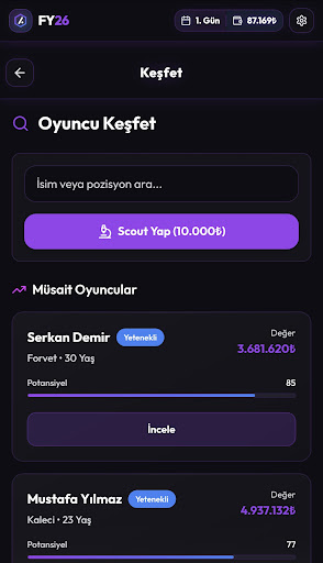 Futbolcu Yönetimi 2026 PC