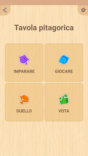 Tavola pitagorica - matematica PC