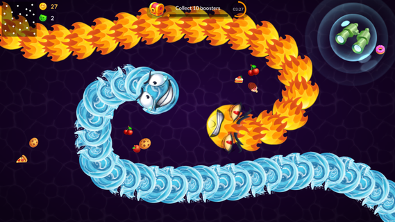 Snake vs Worms: Fun .io Zone পিসি