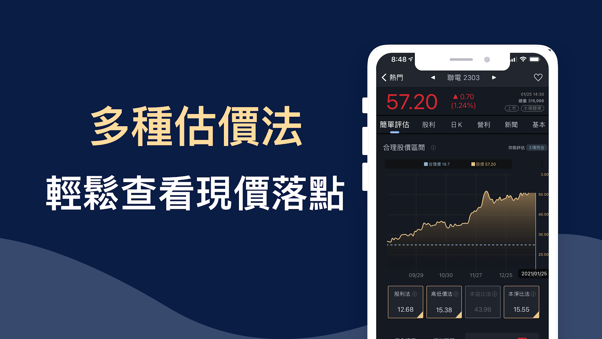 簡單存股 - 股票 合理價 查詢，幫你在股市找到價值股的好工具 (定存股 選股 台股 股市 看盤 )電腦版