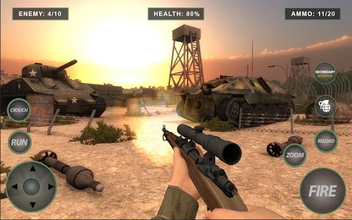 komputer World War FPS Shooting Game