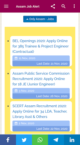 Assam Job Alert PC