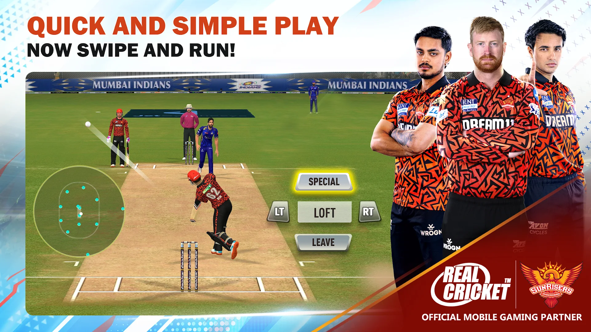 Real Cricket Swipe PC