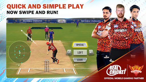 Real Cricket Swipe