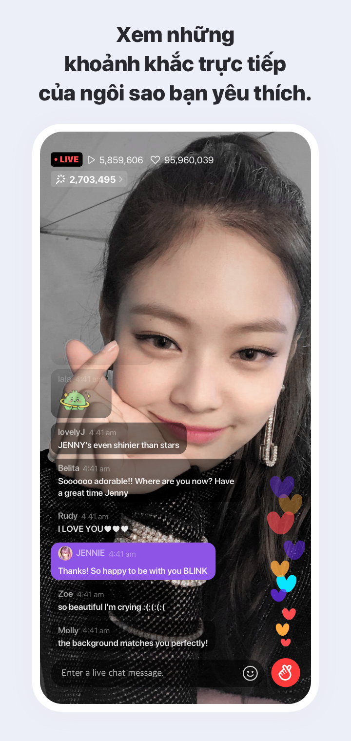 V LIVE ứng dụng Global Star Live PC